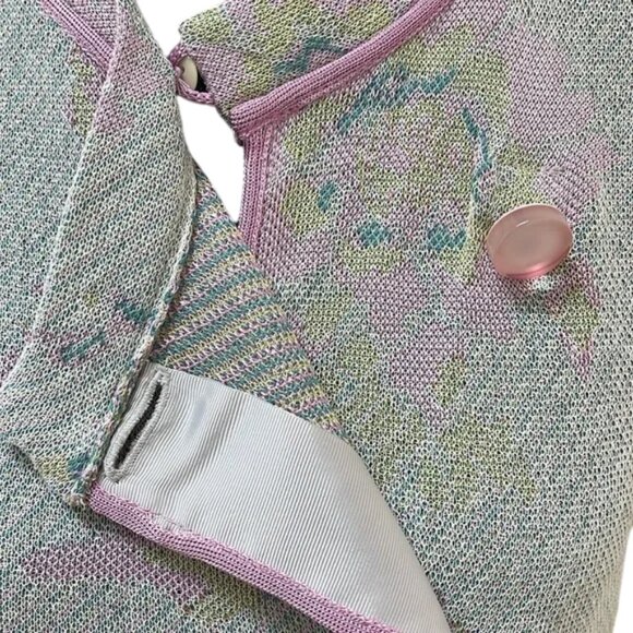 Emporio Armani blue pink chinese-style jacket size M - Picture 4 of 8